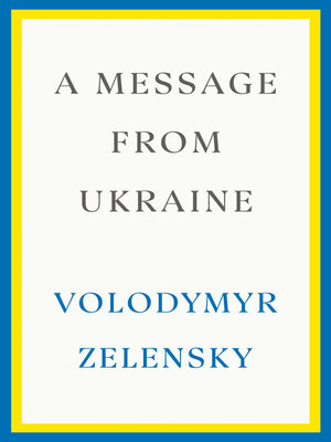 cover image of A Message from Ukraine